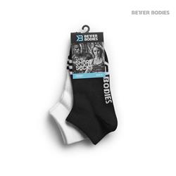 Short Socks 2-pack, Black/white