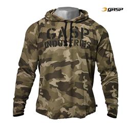 L/S Thermal Hoodie, Green camo